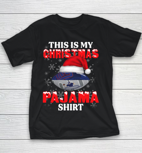 New York Giants This Is My Christmas Pajama Shirt NFL Youth T-Shirt