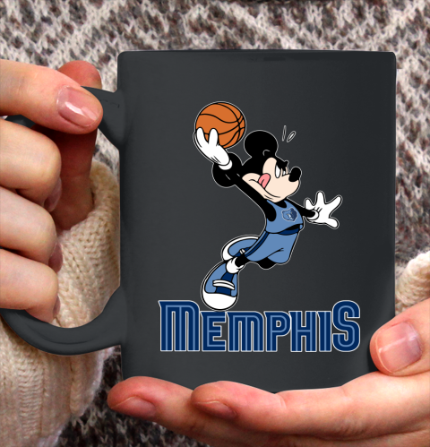 NBA Basketball Memphis Grizzlies Cheerful Mickey Mouse Shirt Ceramic Mug 15oz