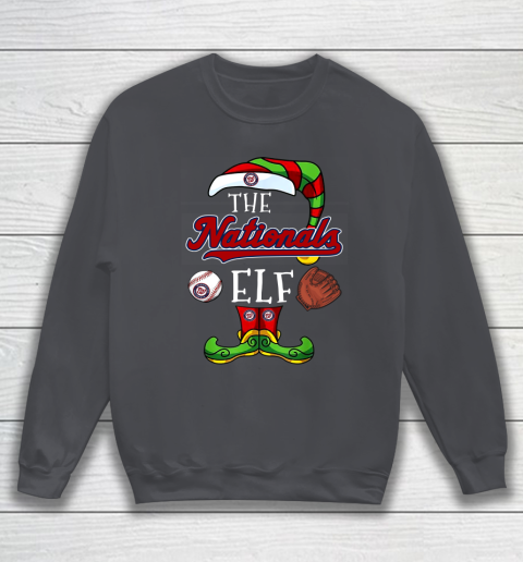 Washington Nationals Christmas ELF Funny MLB Sweatshirt 4