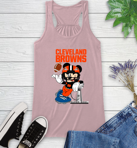 NFL Cleveland Browns Mickey Mouse Disney Super Bowl Football T Shirt Racerback Tank 11