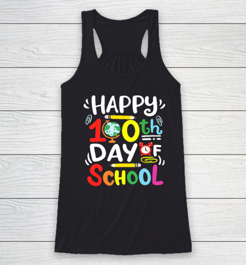 Happy 100th Day Of School 100 Days Of School Teacher Student Racerback Tank