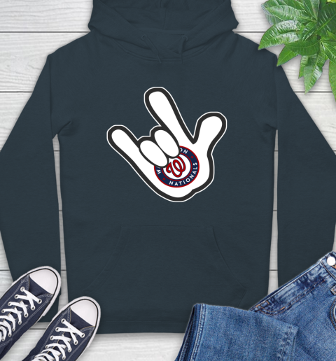 Washington Nationals MLB Baseball Mickey Rock Hand Disney Hoodie 7