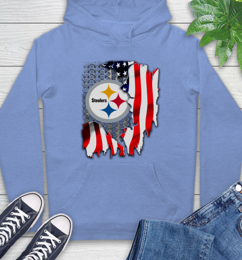Pittsburgh Steelers NFL Football American Flag Hoodie 11