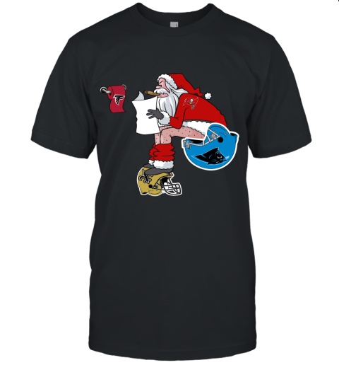 1mml santa claus tampa bay buccaneers shit on other teams christmas jersey t shirt 60 front black