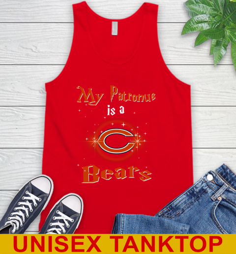 NFL Football Harry Potter My Patronus Is A Chicago Bears Tank Top 5