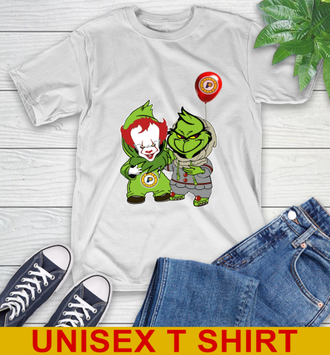 Indiana Pacers Baby Pennywise Grinch Christmas NBA Basketball T-Shirt