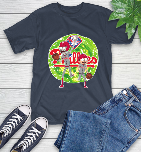 MLB Philadelphia Phillies Rick And Morty Baseball Sports T-Shirt 4