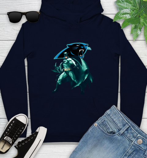 NFL Batman Football Sports Carolina Panthers Youth Hoodie 4