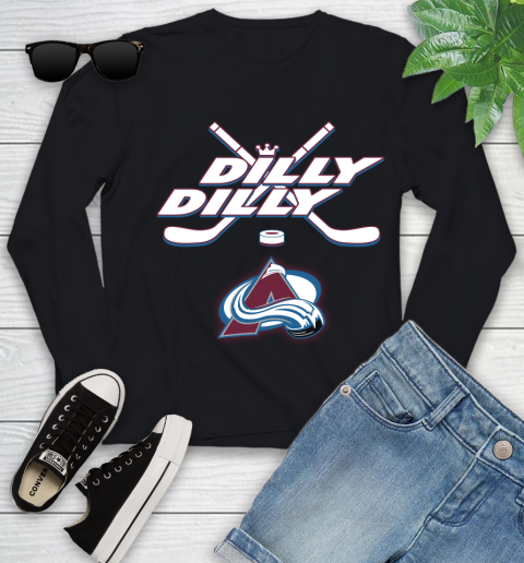NHL Colorado Avalanche Dilly Dilly Hockey Sports Youth Long Sleeve 2