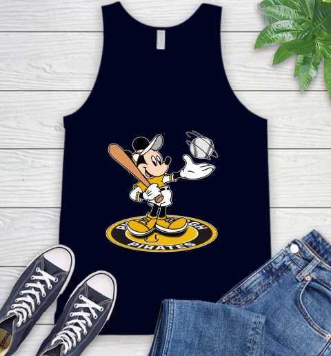 MLB Baseball Pittsburgh Pirates Cheerful Mickey Disney Shirt Tank Top 3