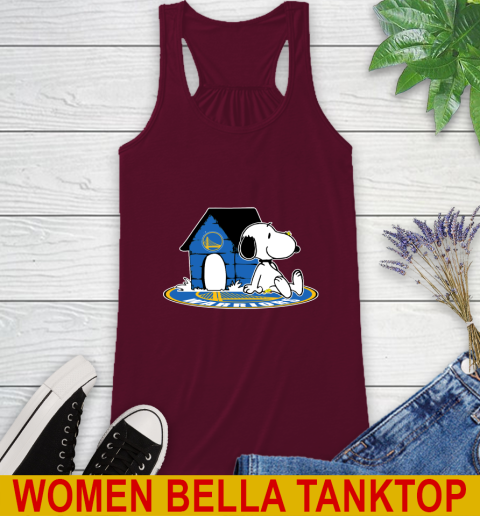 NBA Basketball Golden State Warriors Snoopy The Peanuts Movie Shirt Racerback Tank 3