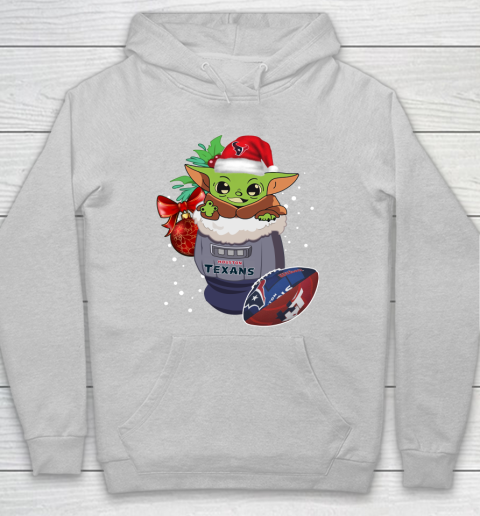 Houston Texans Christmas Baby Yoda Star Wars Funny Happy NFL Hoodie 6