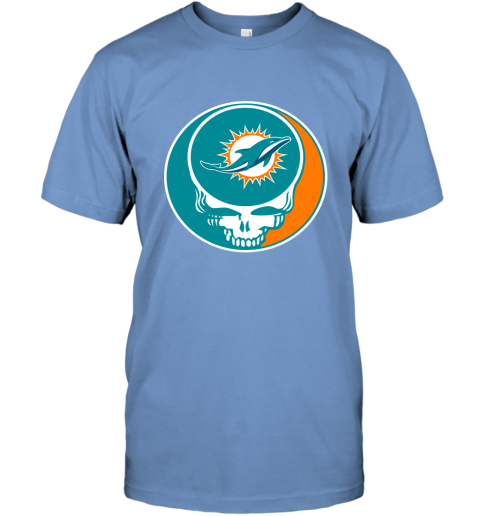 Miami Dolphins / Grateful Dead Custom Printed T-Shirt