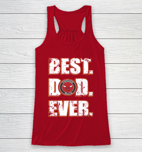 NBA Chicago Bulls Basketball Best Dad Ever Family Shirt Racerback Tank 4