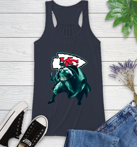 NFL Batman Football Sports Kansas City Chiefs Racerback Tank 12