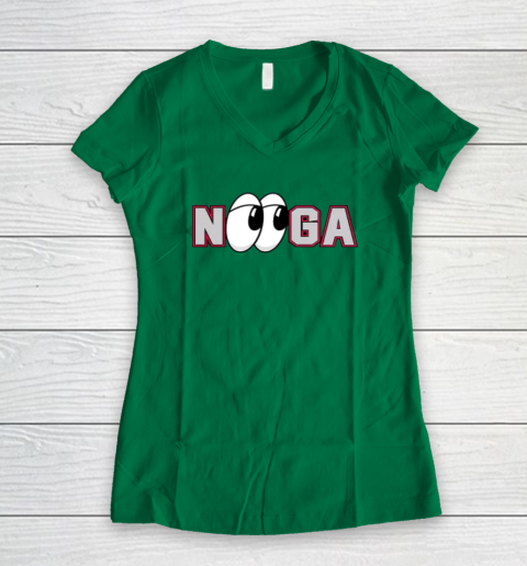 Chattanooga Lookouts Nooga Women's V-Neck T-Shirt 3