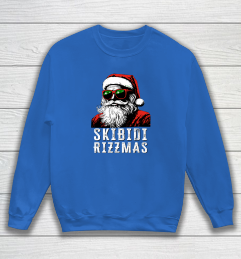 Skibidi Rizzmas Christmas Rizz Santa Claus Charisma Sweatshirt 5