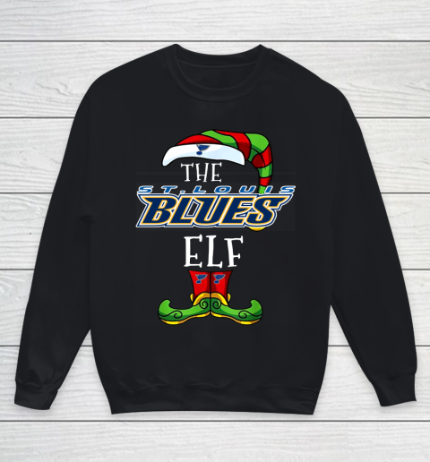 St.Louis Blues Christmas ELF Funny NHL Youth Sweatshirt