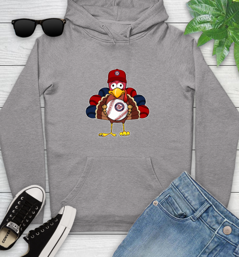 Washington Nationals Turkey thanksgiving Youth Hoodie 6