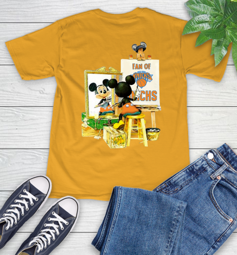 NBA Basketball New York Knicks Mickey Drawing Shirt 2