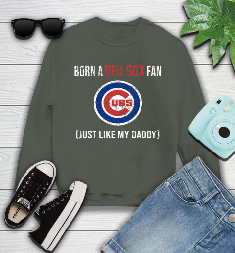 MLB Baseball Chicago Cubs Loyal Fan Just Like My Daddy Shirt Youth Sweatshirt 7