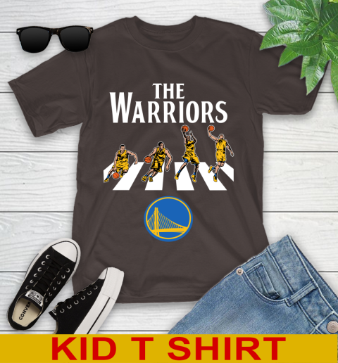 NBA Basketball Golden State Warriors The Beatles Rock Band Shirt Youth T-Shirt 6