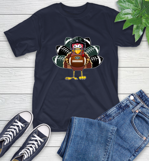 New York Jets Turkey Thanksgiving Day T-Shirt 4