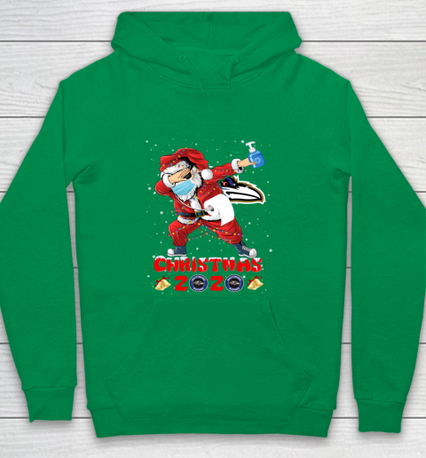 Baltimore Ravens Funny Santa Claus Dabbing Christmas 2020 NFL Youth Hoodie 4