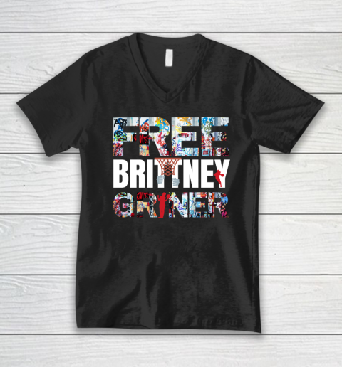 Free Brittney Griner BG 42 V-Neck T-Shirt