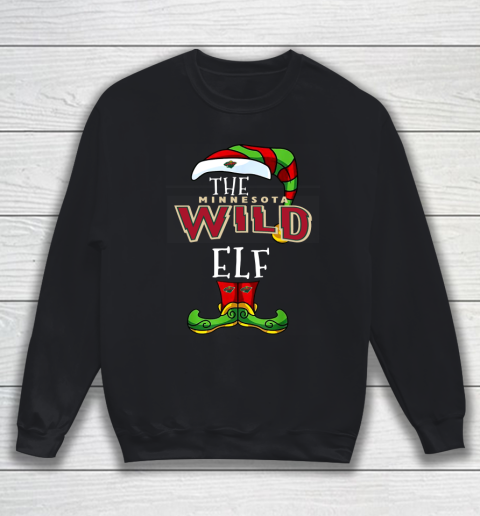 Minnesota Wild Christmas ELF Funny NHL Sweatshirt