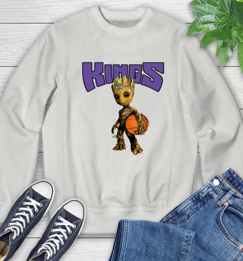 Sacramento Kings NBA Basketball Groot Marvel Guardians Of The Galaxy Sweatshirt 5