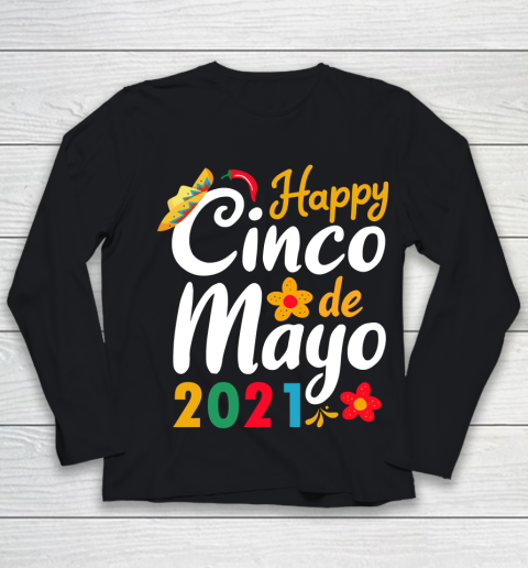 Happy Cinco de Mayo 2021 Mexico Youth Long Sleeve