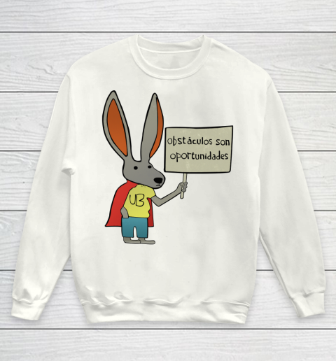 Rick Flag Shirt  Ultra Bunny with a Sign Youth Sweatshirt