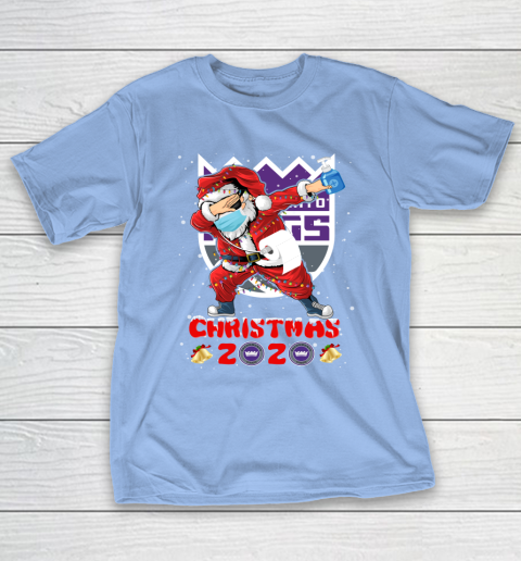 Sacramento Kings Funny Santa Claus Dabbing Christmas 2020 NBA T-Shirt 10
