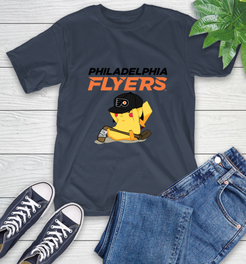 NHL Pikachu Hockey Sports Philadelphia Flyers T-Shirt 4
