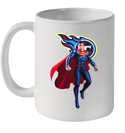 NFL Superman DC Sports Football Tennessee Titans Ceramic Mug 11oz