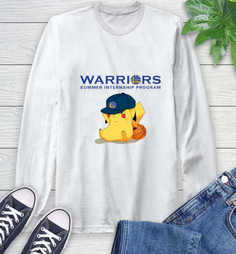 NBA Pikachu Basketball Sports Golden State Warriors Long Sleeve T-Shirt