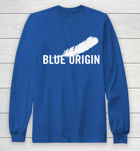 Blue Origin  All White Long Sleeve T-Shirt 6