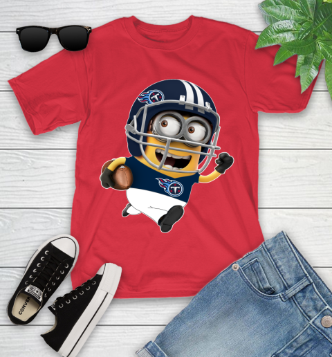 NFL Tennessee Titans Minions Disney Football Sports Youth T-Shirt 10