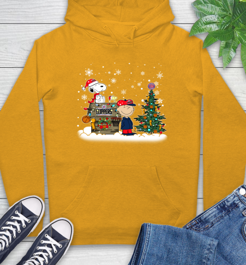 LA Clippers NBA Basketball Christmas The Peanuts Movie Snoopy Championship Hoodie 2