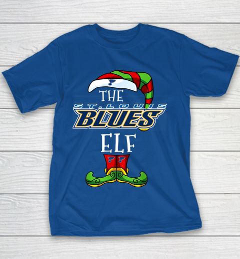 St.Louis Blues Christmas ELF Funny NHL Youth T-Shirt 6