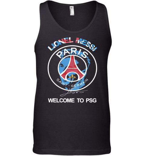 Lionel Messi! Welcome To PSG Signature Tank Top