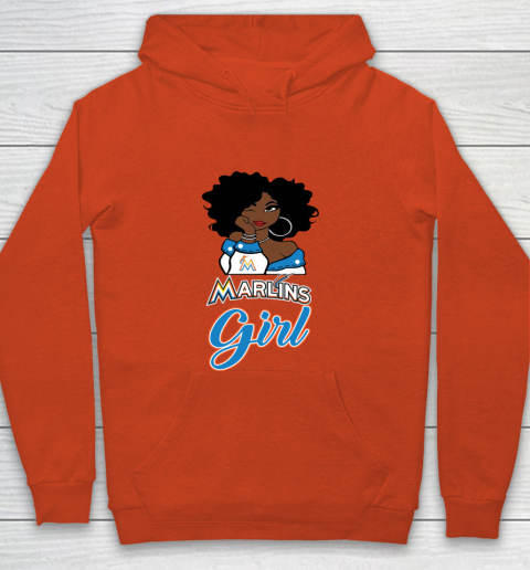 Miami Marlinss Girl MLB Youth Hoodie 4