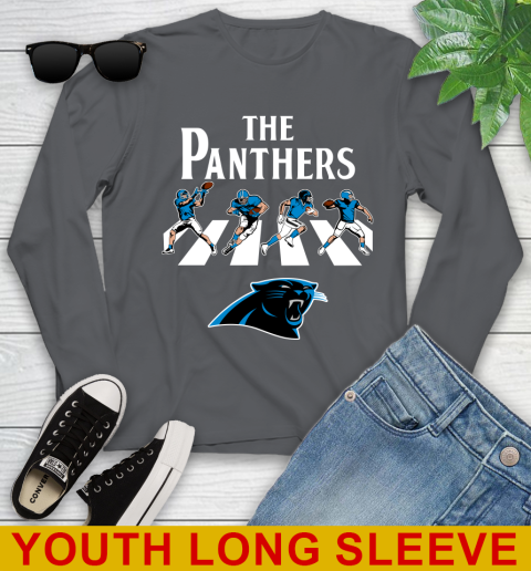 NFL Football Carolina Panthers The Beatles Rock Band Shirt Youth Long Sleeve 9