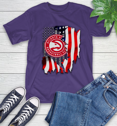 Atlanta Hawks NBA Basketball American Flag T-Shirt 5