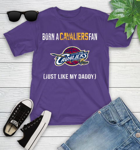 NBA Cleveland Cavaliers Loyal Fan Just Like My Daddy Basketball Shirt Youth T-Shirt 3