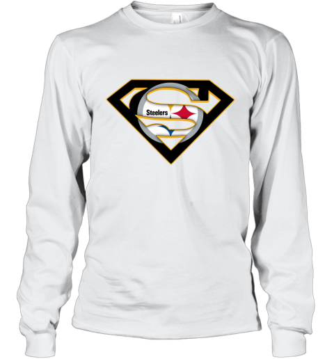 We Are Undefeatable The Pittsburg Steelers x Superman NFL Long Sleeve T-Shirt