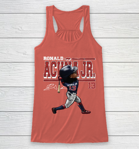 Ronald Acuna Jr Cartoon Racerback Tank 3