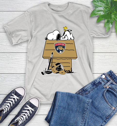 Florida Panthers NHL Hockey Snoopy Woodstock The Peanuts Movie T-Shirt