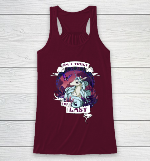 I am truly the last unicorn Racerback Tank 2